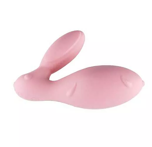 Розовый виброзайчик Eris с вибрирующим пультом ДУ