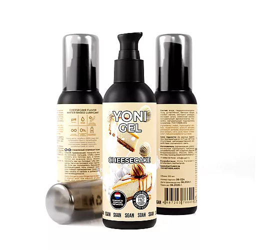 Лубрикант для орального секса S Gan Yoni Gel "Cheesecake" со вкусом чизкейка - 100 мл.