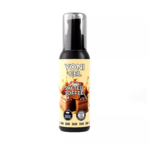 Лубрикант для орального секса S Gan Yoni Gel "Salted Toffee" со вкусом солёной карамели - 100 мл.