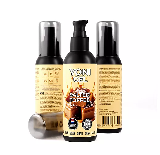 Лубрикант для орального секса S Gan Yoni Gel "Salted Toffee" со вкусом солёной карамели - 100 мл.