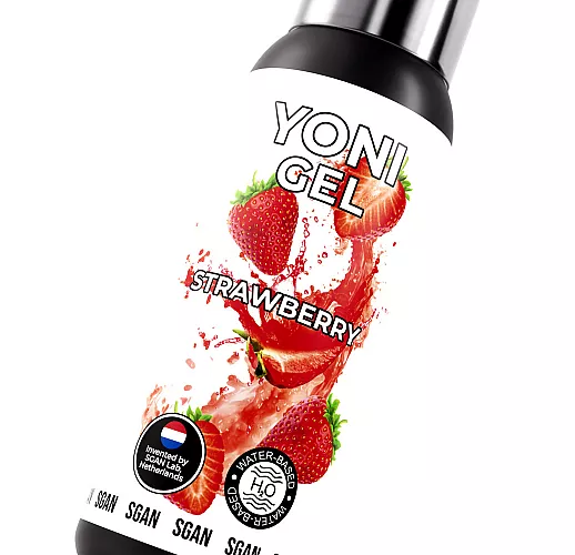 Лубрикант для орального секса S Gan Yoni Gel "Strawberry" со вкусом сочной клубники - 100 мл.