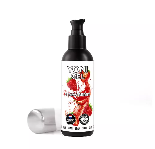 Лубрикант для орального секса S Gan Yoni Gel "Strawberry" со вкусом сочной клубники - 100 мл.