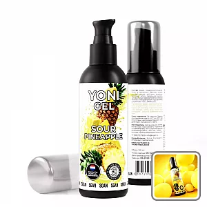 Лубрикант для орального секса S Gan Yoni Gel "Sour Pineapple" со вкусом кислого ананаса - 100 мл.