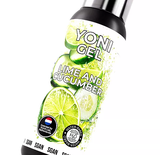 Лубрикант для орального секса S Gan Yoni Gel "Lime & Cucumber" со вкусом лайма и огурца - 100 мл.