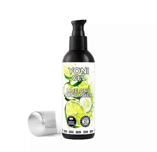 Лубрикант для орального секса S Gan Yoni Gel "Lime & Cucumber" со вкусом лайма и огурца - 100 мл.