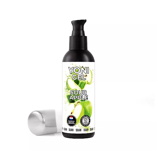 Лубрикант для орального секса S Gan Yoni Gel "Sour Apple" со вкусом кислого яблока - 100 мл.