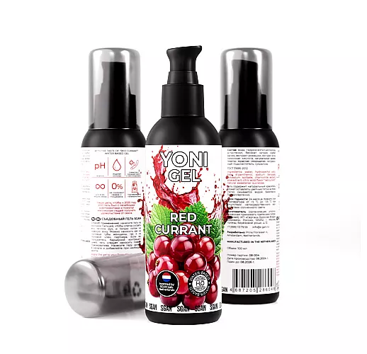 Лубрикант для орального секса S Gan Yoni Gel "Red Currant" со вкусом красной смородины - 100 мл.