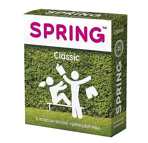Классические презервативы SPRING CLASSIC - 3 шт.