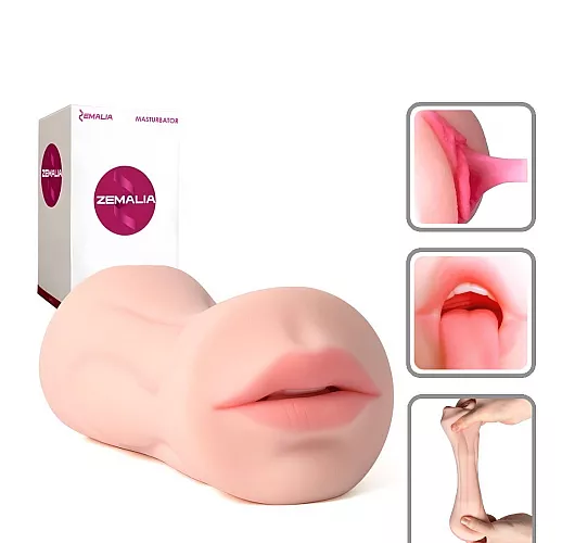 Двусторонний мастурбатор вагина и ротик Svakom "Debby" с ультра реалистичным видом и структурой