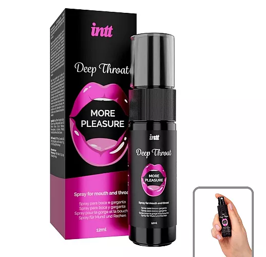Спрей intt "Deep Throat" для практики глубокого орального секса «глубокая глотка» - 12 мл.