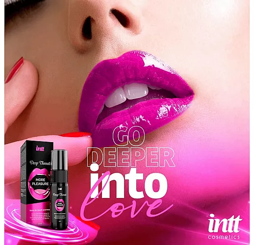 Спрей intt "Deep Throat" для практики глубокого орального секса «глубокая глотка» - 12 мл.