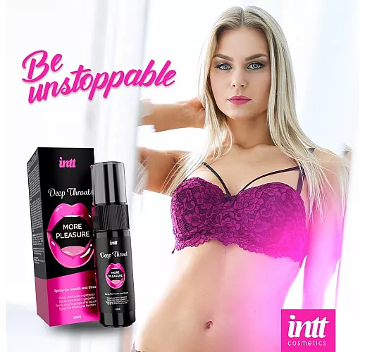 Спрей intt "Deep Throat" для практики глубокого орального секса «глубокая глотка» - 12 мл.
