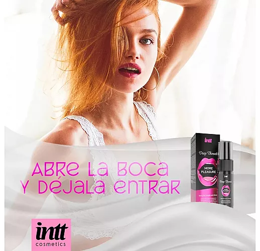 Спрей intt "Deep Throat" для практики глубокого орального секса «глубокая глотка» - 12 мл.