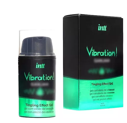 Гель-возбудитель «жидкий вибратор» intt "Vibra! Ganjah" с экстрактом «Acmella Oleracea» - 15 мл.