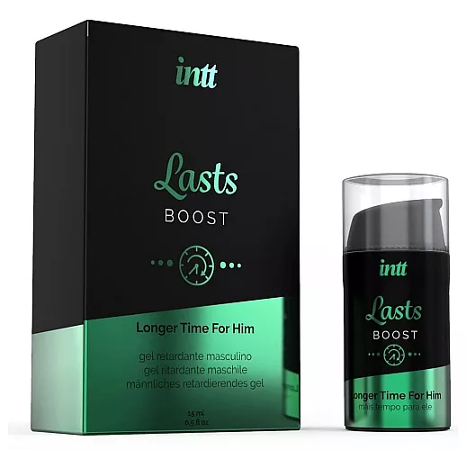 Мужской интимный гель для продления эрекции intt "Lasts Boost" c экстрактом гвоздики и мяты - 15 мл.