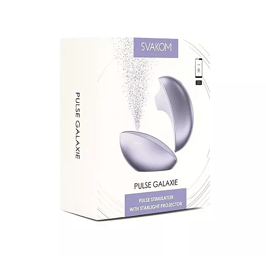 Вакуумно-волновой стимулятор клитора Svakom "Pulse Galaxie" 5 режимов, режимы проекции, USB, BT/App