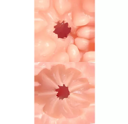 Большой силиконовый мастурбатор-вагина Kokos "Bellana" с плотно насыщенным внутренним рельефом