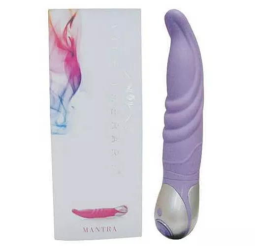 Фиолетовый вибратор Mantra из серии VIBE THERAPY - 19 см.