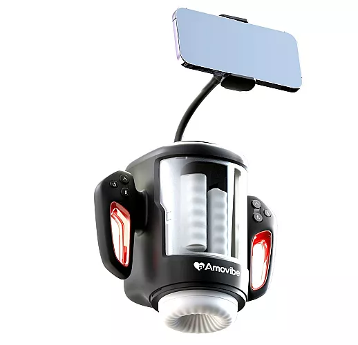 Автоматический гейм-мастурбатор Amovibe "Game King" c «трением», вибрацией, нагревом, IPX6, USB