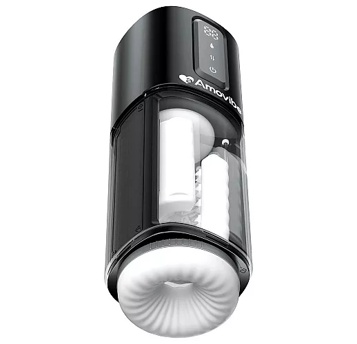 Автоматический кибер-мастурбатор Amovibe "Bliss" c режимами «трения», вибрации и нагрева, IPX6, USB