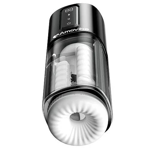 Автоматический кибер-мастурбатор Amovibe "Bliss" c режимами «трения», вибрации и нагрева, IPX6, USB