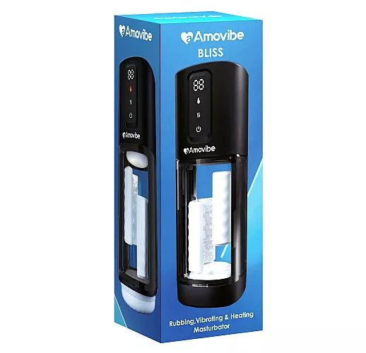 Автоматический кибер-мастурбатор Amovibe "Bliss" c режимами «трения», вибрации и нагрева, IPX6, USB