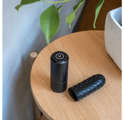 Чёрный двусторонний мастурбатор Arcwave "Ghost Pocket Stroker Black" из силикона "CleanTech"
