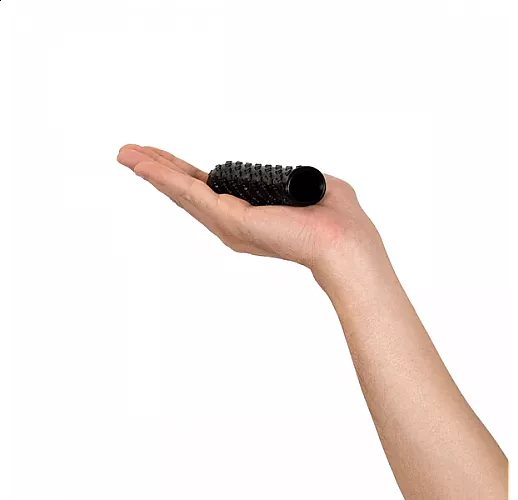 Чёрный двусторонний мастурбатор Arcwave "Ghost Pocket Stroker Black" из силикона "CleanTech"