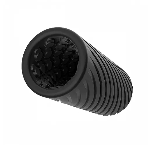 Чёрный двусторонний мастурбатор Arcwave "Ghost Pocket Stroker Black" из силикона "CleanTech"