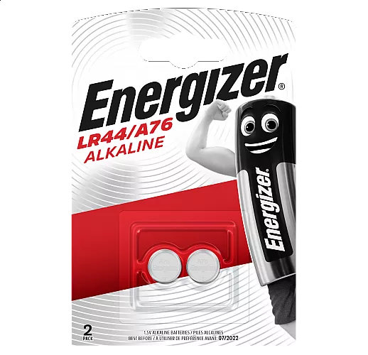 Батарейки Energizer Alkaline типа LR44/A76 - 2 шт.