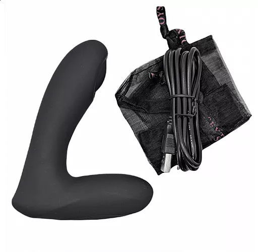 Массажёр простаты Baile "Archenemy" с 12 режимами пульсации подвижной мембраны, IPX6, USB - 12,1 см.