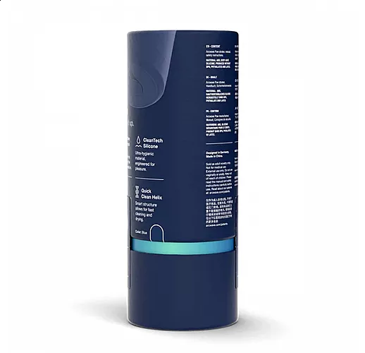 Синий мастурбатор Arcwave "Pow Stroker Blue" с контролем всасывания и силиконом "CleanTech"