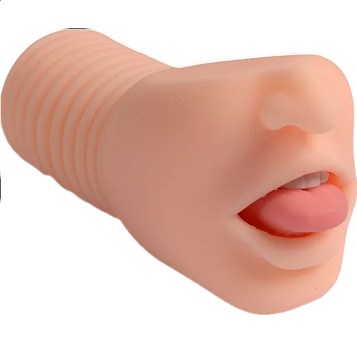 Телесный реалистичный вибромастурбатор-ротик Congue Temptation
