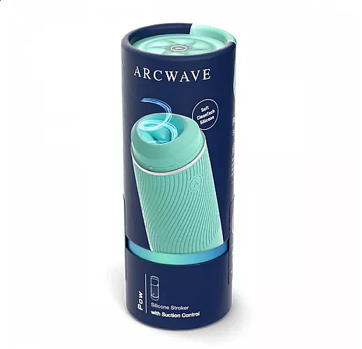 Мятный мастурбатор Arcwave "Pow Stroker Mint" с контролем всасывания и силиконом "CleanTech"